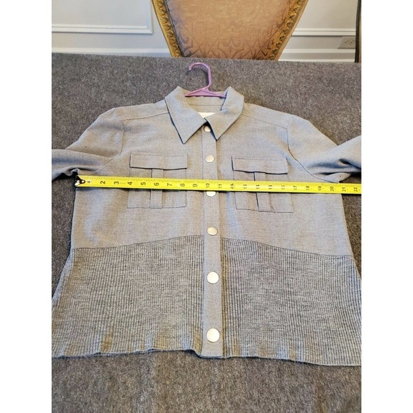 Liz Claiborne Women's Gray Polyester Collared Long Sleeve Casual Jacket 12 - Picture 11 of 12